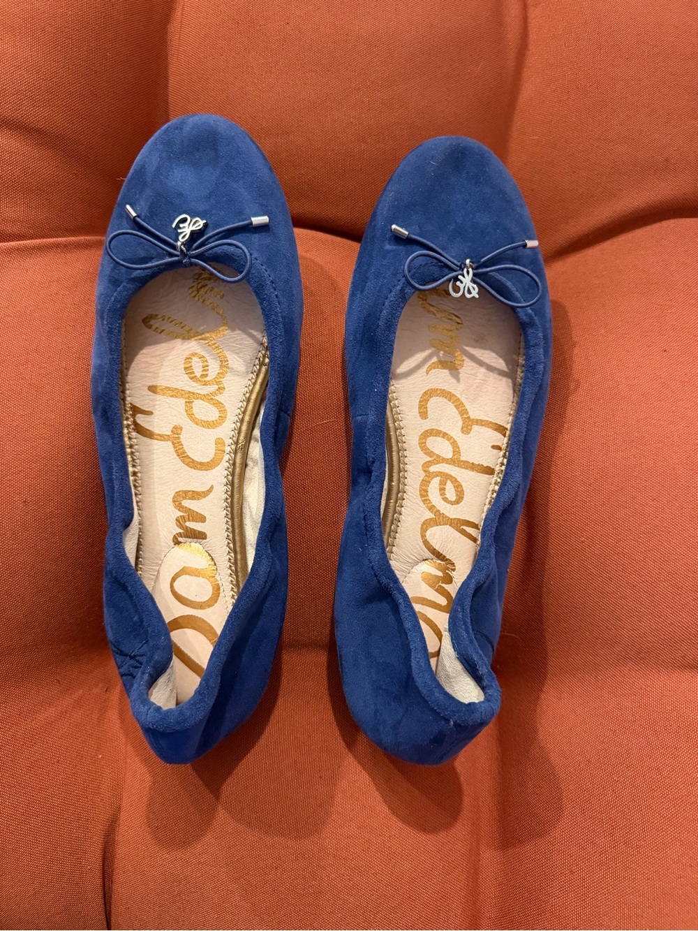 Sam Edelman Navy Suede Felicia Ballet Flats
